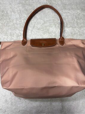 Longchamp Le Pliage Original Shoulder Bag "Pink Tea” Medium